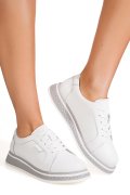 PANTOFI ALBI PIELE NATURALA TPC6099