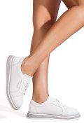 PANTOFI ALBI PIELE NATURALA TPC6099