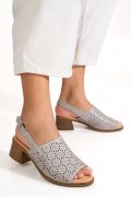 SANDALE GRI PIELE NATURALA TPC8049