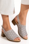SANDALE GRI PIELE NATURALA TPC8049