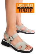 SANDALE OLIVE PIELE NATURALA JPCY6531