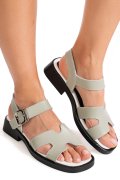 SANDALE OLIVE PIELE NATURALA JPCY6531
