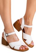 SANDALE ALBE PIELE NATURALA APCKD3520