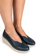 MOCASINI ALBASTRI PIELE NATURALA WS77A01BX