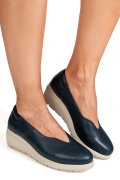 MOCASINI ALBASTRI PIELE NATURALA WS77A01BX