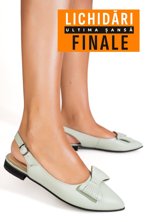 Balerini verzi piele naturala 3s7720b