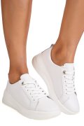 PANTOFI SPORT ALBI PIELE NATURALA ASPW2023-21