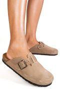 PAPUCI TAUPE PIELE NATURALA INTOARSA 1278-8227