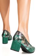 PANTOFI VERDE COLOR PIELE NATURALA 5S77460-II