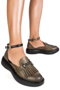 PANTOFI VERZI PIELE NATURALA 4S7718