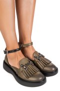 PANTOFI VERZI PIELE NATURALA 4S7718