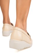 MOCASINI BEJ PIELE NATURALA WS77A02BX