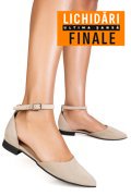 BALERINI BEJ PIELE NATURALA INTOARSA 3S7753