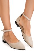 BALERINI BEJ PIELE NATURALA INTOARSA 3S7753