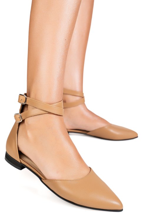 Balerini nude piele naturala 3s7740