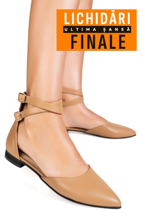 Balerini nude piele naturala 3s7740