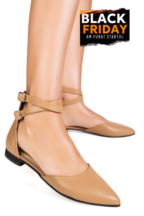 Balerini nude piele naturala 3s7740