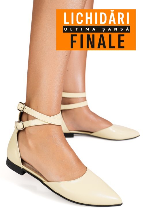 Balerini galbeni piele naturala 3s7740