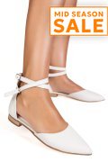 BALERINI ALBI PIELE NATURALA 3S7740