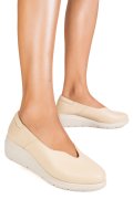MOCASINI BEJ PIELE NATURALA WS77A01BX