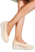 MOCASINI BEJ PIELE NATURALA WS77A01BX