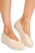 MOCASINI BEJ PIELE NATURALA WS77A01BX