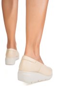 MOCASINI BEJ PIELE NATURALA WS77A01BX