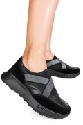 PANTOFI SPORT NEGRI PIELE NATURALA FSP001-942