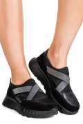 PANTOFI SPORT NEGRI PIELE NATURALA FSP001-942
