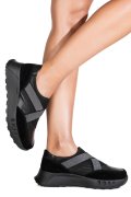 PANTOFI SPORT NEGRI PIELE NATURALA FSP001-942