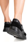 PANTOFI SPORT NEGRI PIELE NATURALA FSP001-942