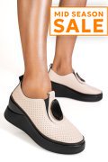 ESPADRILE ROZ PIELE NATURALA TSP-6050H