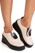 ESPADRILE ROZ PIELE NATURALA TSP-6050H