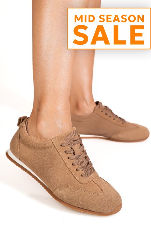Pantofi sport khaki piele naturala intoarsa tsp2648