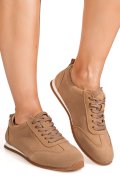 PANTOFI SPORT KHAKI PIELE NATURALA INTOARSA TSP2648