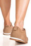 PANTOFI SPORT KHAKI PIELE NATURALA INTOARSA TSP2648