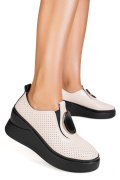ESPADRILE BEJ PIELE NATURALA TSP-6050H
