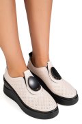 ESPADRILE BEJ PIELE NATURALA TSP-6050H