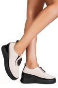 ESPADRILE BEJ PIELE NATURALA TSP-6050H