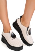 ESPADRILE BEJ PIELE NATURALA TSP-6050H
