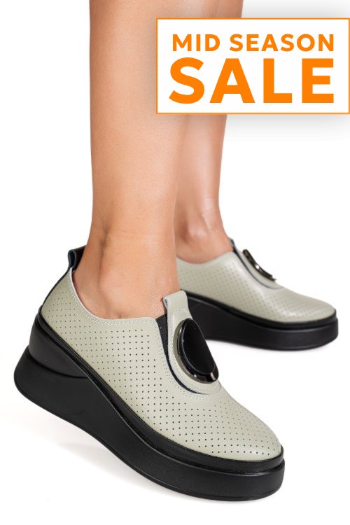 Espadrile olive piele naturala tsp-6050h