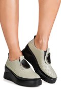 ESPADRILE OLIVE PIELE NATURALA TSP-6050H