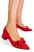 PANTOFI ROSII PIELE NATURALA INTOARSA 1PC460F