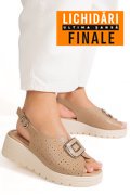 SANDALE KHAKI PIELE NATURALA TPC80212