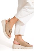 SANDALE KHAKI PIELE NATURALA TPC80212