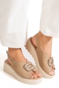 SANDALE KHAKI PIELE NATURALA TPC80212
