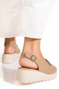 SANDALE KHAKI PIELE NATURALA TPC80212