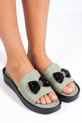 PAPUCI OLIVE PIELE NATURALA GPCI004