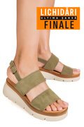 SANDALE VERZI PIELE NATURALA INTOARSA 1S778362