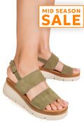 SANDALE VERZI PIELE NATURALA INTOARSA 1S778362